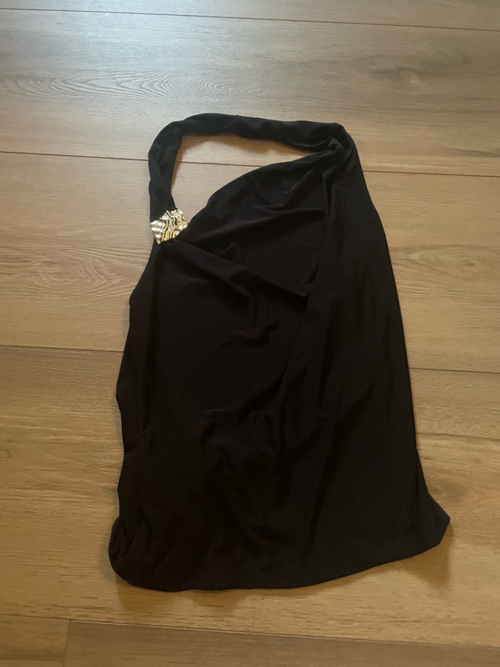 black backless going out top